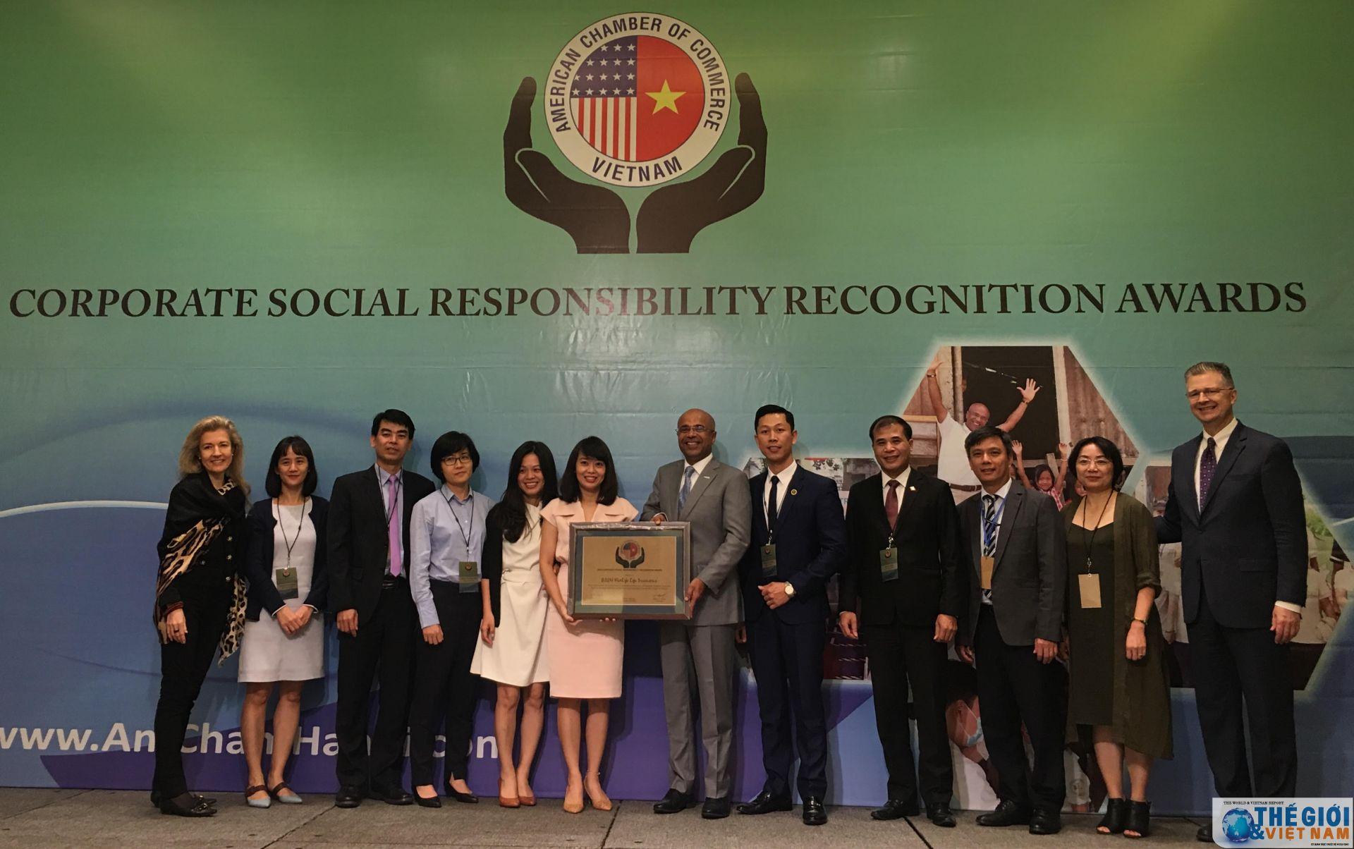 34 doanh nghiệp nhận giải thưởng CSR của Hiệp hội Thương mại Hoa Kỳ (AmCham)