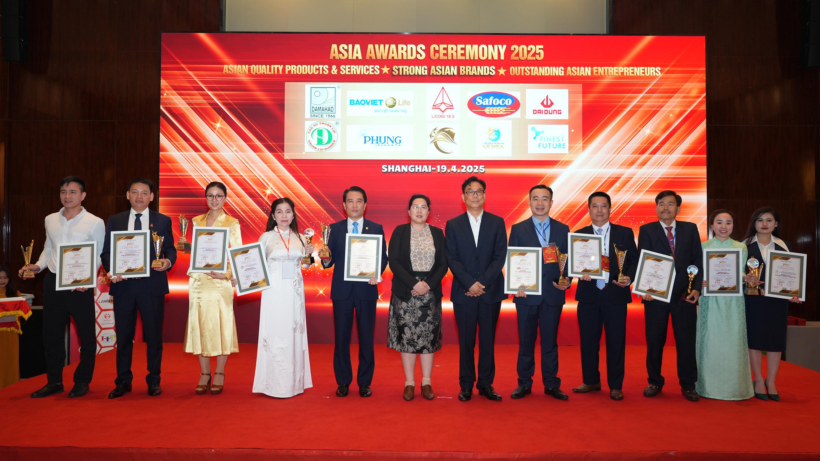Nhiều doanh nghiệp Việt vào top 10 giải thưởng Asia Award 2025