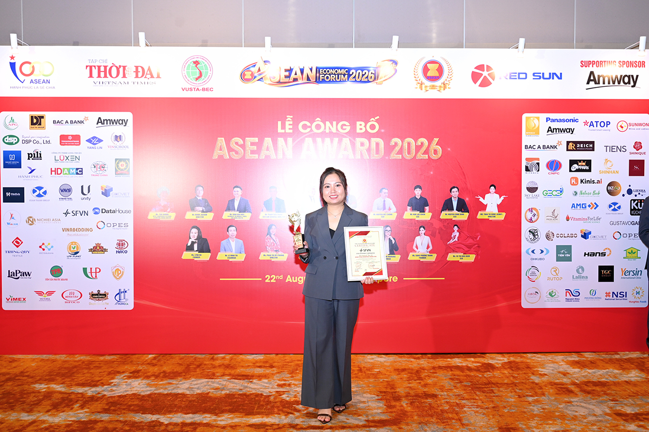 SFVN được vinh danh Top 10 Doanh nghiệp tiêu biểu ASEAN 2026