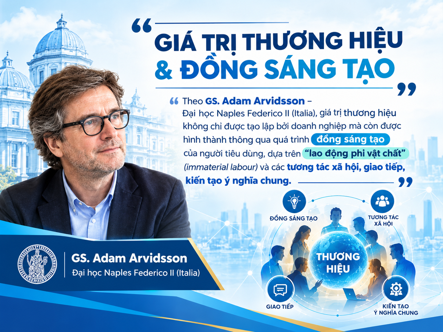 GS. Adam Arvidsson: Giá trị thương hiệu được đồng sáng tạo bởi người tiêu dùng